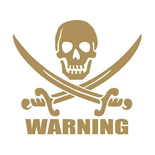 �؂��{�� �y�S5�F�z �J�b�e�B���O�X�e�b�J�[ �uWARNING�g?�N���v �S�[���h ��10cm×�c8.9cm