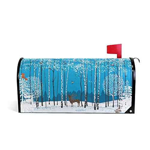 Alaza Winter Magnetic Mailbox Cover Standard Size For Garden Yard Outdoor Decorations-18 X 20.8" #TOP6