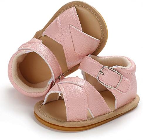 Baby Girls Boys Sparkly Bowknot Sandals Premium Soft Anti-Slip Rubber Sole Infant Summer Outdoor Shoes Toddler First Walkers