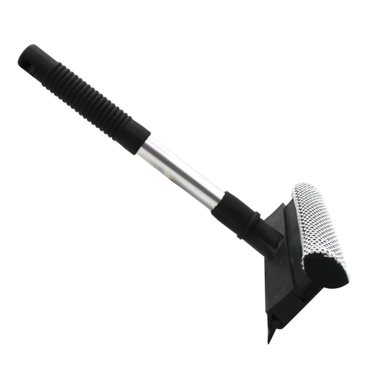 FRCOLOR Double Sided Glass Brush Cleaner Window Wiper Tool for Home Kitchen Slip Grip Durable Design for Easy Cleaning of Windows Mirrors and Showers Black