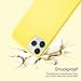 Orzero Liquid Silicone Gel Rubber Case Compatible for iPhone 11 Pro Max 2019, Full Body Shock Absorbing Ultra Slim Protective (Baby Skin Touch) -Lemon Yellow