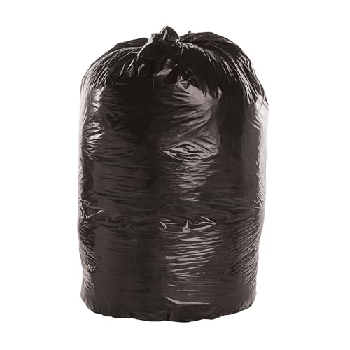 Stout by Envision Black LLDPE ProPerformance Coreless Bags, 42.5" X 48", 56 Gallon Capacity, .95 Mil thick, 100 Bags, Made in the USA (STO-L4248K95)