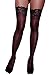 Dreamgirl Plus Size Hosiery Lingerie Stay Up Lace Top Sheer Thigh High