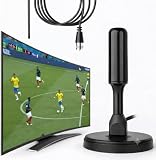 ANTENA DIGITAL FORTE 5 METROS TV Interna Externa Amplificada HDTV 4K UHF | VHF | FM, Resistente A Água, Compatível Com Samsung, LG, Philco, APC, Philips, Smart TV, Led, LCD, 3D, Com Imã