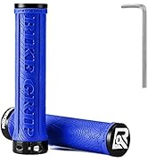 ROCKBROS Bike Handlebar Grips Double Lock-on MTB Bicycle Handle Bar Grips Ergonomic Non-Slip Rubb...