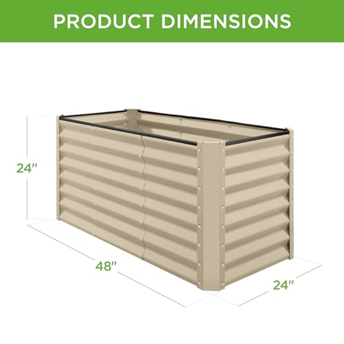 image for Best Choice Products 4x2x2ft Outdoor Metal Raised Garden Bed, Deep Roo