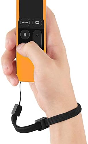 TNP Apple TV 4K Remote Case (Orange) - 4th 5th Gen Protective Lightweight Soft Silicone Case Shock Proof Cover Skin for New Apple TV 64GB/32GB w/Siri Remote Control Controller
