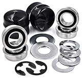 (4 Pack) 532124959 124959 HD Switch Front Wheel Bearing Bushing to Bearing Conversion Kit fits Husqvarna, AYP...