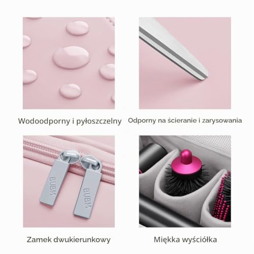 Torba Podróżna na Suszarkę do Włosów, Torba do Przechowywania z Haczykiem, Wodoodporne Etui na Lokówkę i Narzędzia do Włosów, Kosmetyczka do Łazienki i Podróż
