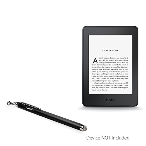 BoxWave Stylus Pen Compatible with Kindle Paperwhite (1st Gen 2012) (Stylus Pen EverTouch Capacitive Stylus, Fiber Tip Capacitive Stylus Pen - Jet Black