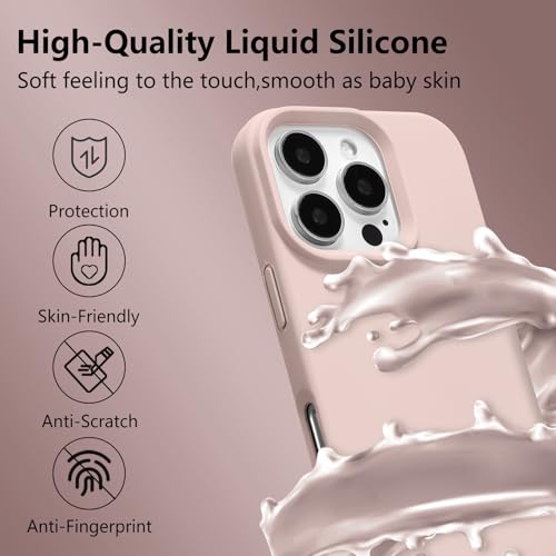 UCASONG Magnetic Silicone Case for iPhone 16 Pro Max,Pinksand by UCASONG - Used condition - Image 2