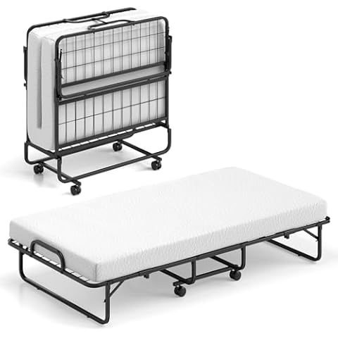 Giantex Folding Bed with 4" Mattress Cover