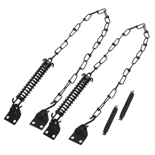 DIYEAH 2set Serratura Catena Per Porta Antitempesta Staffa Rinforzata Per Chiudiporta Antitempesta Protezione Per Porta Catena in Acciaio Serrature Per Porte Interne Limitatore Per