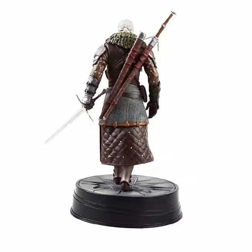 Lkcozsm The Witcher 3 Wild Hunt Geralt 1/2 Generation Grand Master Suit Action Figure Hand Office (Drawn Sword Version) #TOP1