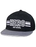 maximo Jungen Cap Hero Kappe, Schwarz (Schwarz/Graumeliert 4605), 55/57