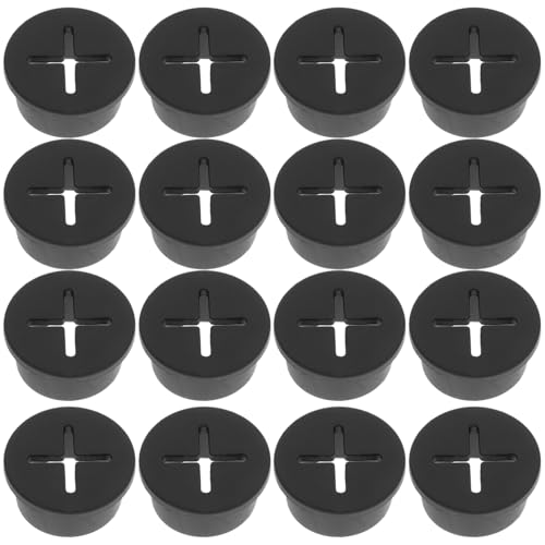 Alipis 12Pcs Grommets de Goma para Protección de Cables en Escritorio, Cubiertas de Orificios Redondos para Gestión de Cables en Muebles de Oficina y Gabinetes de Exhibición miniatura 1