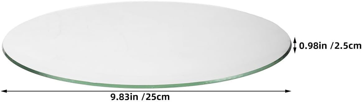 WOONEKY Convex Scratch-Resistant Dome Glass Inch Cover Round Replacement 10 Clock Panel Use for Wall and Mantel Clocks Suitable for Home and Office