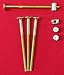 4 X M6 Meuble Lit et Lit Allen Boulon Tête Hexagonale Fendue Baril Écrous 100mm