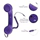 Retro-Telefonhörer, 3,5-mm-Handyempfänger, Mikrofon, Mikrofon, Lautsprecher, Vintage-Retro-Telefonhörer für Smartphones (Purple)