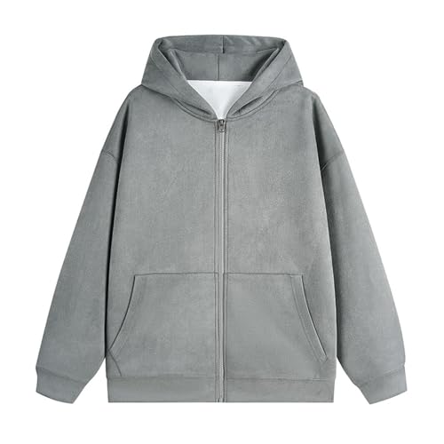 Sweat à capuche homme daim chaud veste zippée grande taille pour ne plus redouter l'hiver