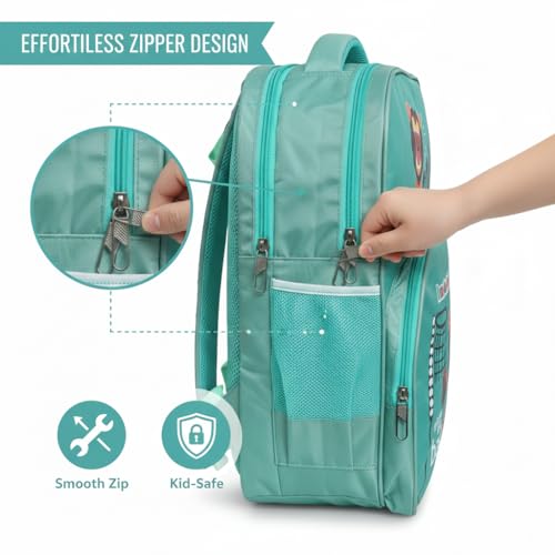 Image of Stylbase Cartoon Printed School Bag for Boys and Girls | Waterproof Backpack Bag for Travelling Sports | Kids Bag Ideal for UKG Nursery 1st Class | School Bags for 5 7 Years 15 Inches