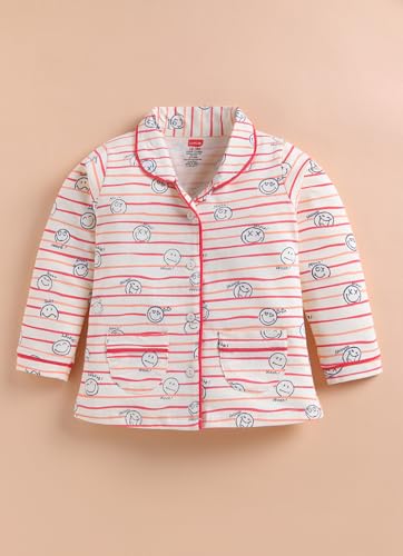 Image of LuvLap Baby Boys & Girls Night Suit Regular Fit 100% Cotton Full Sleeve Nightsuit Pack of 1