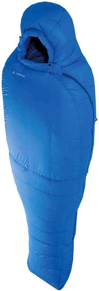 VAUDE Alpstein 800 Down - Warm Down Sleeping Bag for Cold Conditions - Perfect for Camping, Hiking and Backpacking - 4 Season - Lightweight - Hydro Blue