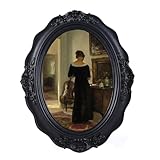 SIKOO Marcos de fotos vintage ovalados antiguos de 5 x 7 pulgadas, color negro