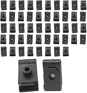 Mean Mug Auto 201525-2213A 50x Fender Liner Under Cover Grommet Bumper Cover Retainer U Nut - Compatible with Toyota, Lexus - Replaces OEM #: 90467-05114