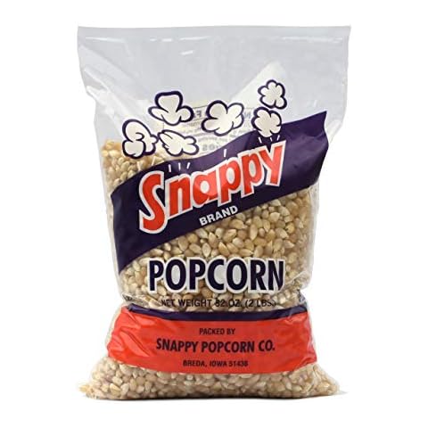 Snappy White Popcorn Kernels for Popping with Pop corn Machine, Air Popper or Stove Top, 2 lb. Cover