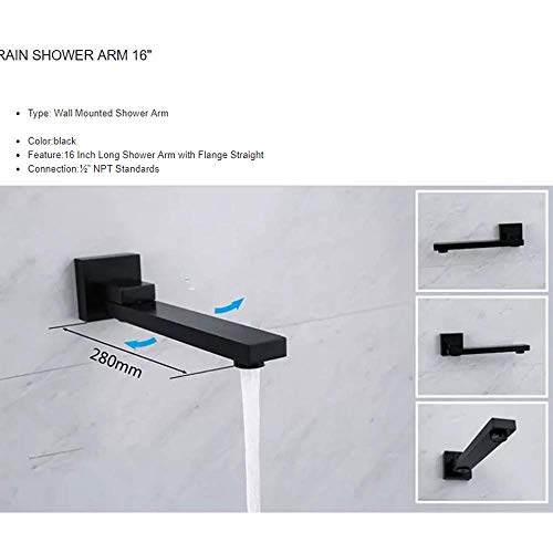 Sistema de ducha con mezclador de 3 vías de montaje en pared GOODBZ con ducha de mano miniatura 4
