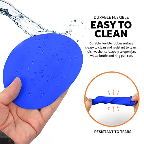 Mehidfy 4 In 1 Jar Opener, Multifunctional Can Opener With Jar Opener Gripper Pad, Bottle Opener For Weak Hands, Seniors With Arthritis And Anyone With Low Strength (1Pcs-Blue) #TOP3