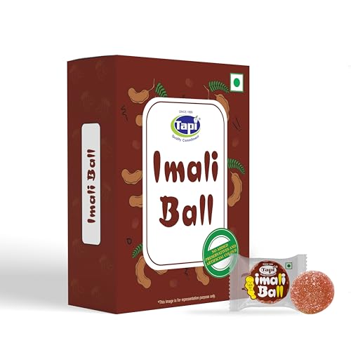Tapi Imali Ball | Tamarind Jelly Gummies with 25% Tamarind Pulp | Traditional Khatti Meethi Jelly Candy for Kids & Adults | 320g (pack of 1)