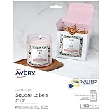 Avery Printable Square Labels,...