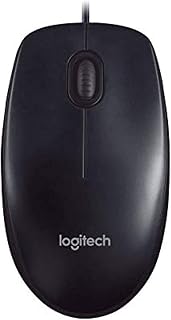 Logitech M90 USB Wired Mouse - Black