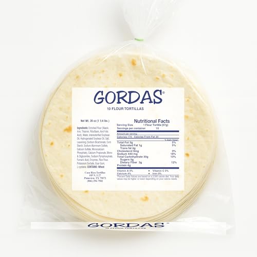 Gordas Thick and Fluffy 8 inch Flour Tortillas (2 Pack)