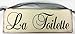 La Toilette Hand Stenciled French Powder Room Bathroom Sign Paris Decor Black and Cream
