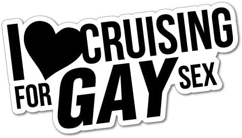 I LOVE CRUISING FOR GAY SEX Sticker Decal Funny Vinyl Car Bumper