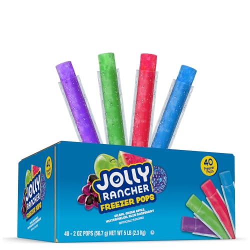 Image of Jolly Rancher Freezer Pops Variety Pack, Fruit Flavored Ice Pops, 40 Count