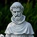 Keslecy St Francis Garden Statues, Saint Francis of Assisi Catholic Christian Yard Decor Lawn Garden Patio, Outdoor Sculptures Art Decorations, Grey