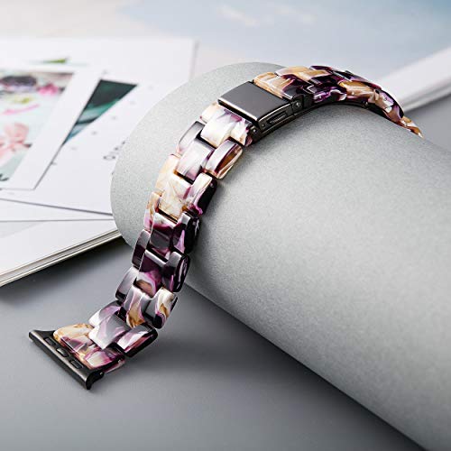 Image of BINLUN Compatible with Apple Watch Bands 38mm 40mm 41mm 42mm 44mm 45mm 46mm 49mm for Women Men Lightweight Resin Watch Straps Compatible with iWatch Series 11 /10 /9 /8 /7 /6 /5 /4 /3 /2 /1 /Ultra3 2 1 /SE3 2 1