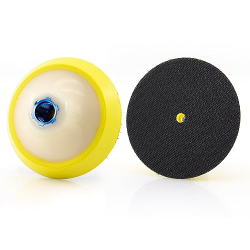 Z-LEAP Lot De 2 Patins à Crochet Et Boucle 10,2 Cm Filetage M14 - Ponçage Polissage