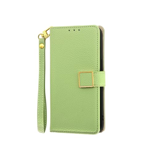 対応機種 for Motorola Moto G Play 2025 / G Power 2025 フリップキックスタンドマグネットクロージャーカードスロットウォレットケース Green