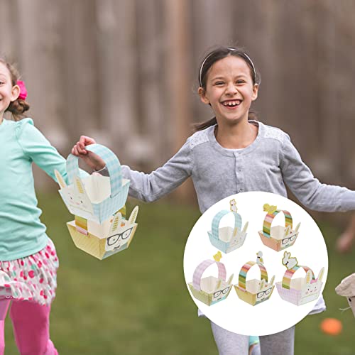 SAFIGLE Caixas De Guloseimas De Páscoa Coelho Papelão Pequenas Cestas De Páscoa Sacolas Orelhas De C