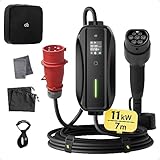 【Breite Kompatibilität】 Kompatibel mit den meisten Fahrzeugen mit Typ 2 Stecker wie ID.3, ID.4, ID.5, e-Golf, e-Up, Fiat 500, Model Y, Model 3, Spring, Kona, Ioniq 5, e -tron, ZOE, i3, i4, 500 Hybrid und andere BEV/PHEV.