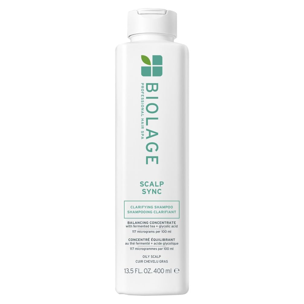 Biolage Shampoo Riequilibrante per Cute Grassa, Adatto a Tutti i Tipi di Capelli, Arricchito con Tè Fermentato e Acido Glicolico, Clarifying Shampoo, Scalp Sync