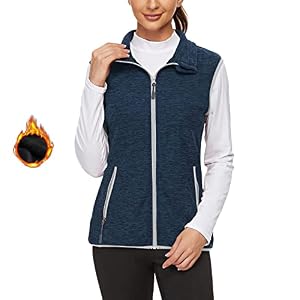 Soneven Dames vest fleece outdoor kort loopvest fleece vest paardrijden vest softshell vest mouwloos jack licht elegant winddicht warm met ritssluiting voor hardlopen wandelen winter