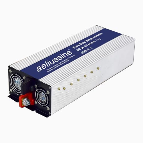 Image of Aeliussine 5000W Pure Sine Wave Inverter-48V DC to 110V 120V AC Power Converter with 4AC Outlets, 48 Volt Power Inverter for Truck, Rv, Camping, Home, Emergency Power