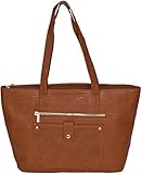 CABAS FEMME AU FORMAT A4 LucieElle Sac Cabas Femme CUIR PU A4 / Sac a Main femme CUIR PU (CAMEL)