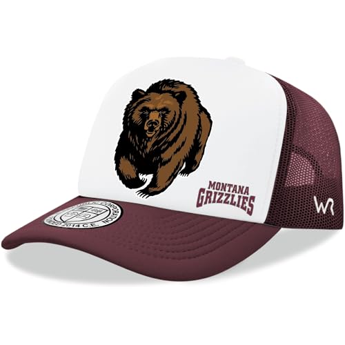BH Fashion Company University of Montana Grizzlies Trucker Mesh Snapback Jumbo Cap Maroon
